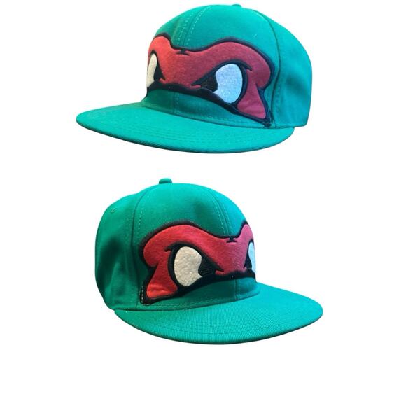 TMNT Hat Teenage Mutant Ninja Turtles Nickelodeon Raphael L/XL Wool Fitted - Picture 2 of 4